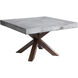 Warwick 47.25 X 47.25 inch Grey / Medium Brown Dining Table